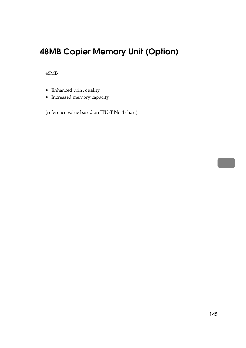 48mb copier memory unit (option) | Ricoh 270 User Manual | Page 157 / 160