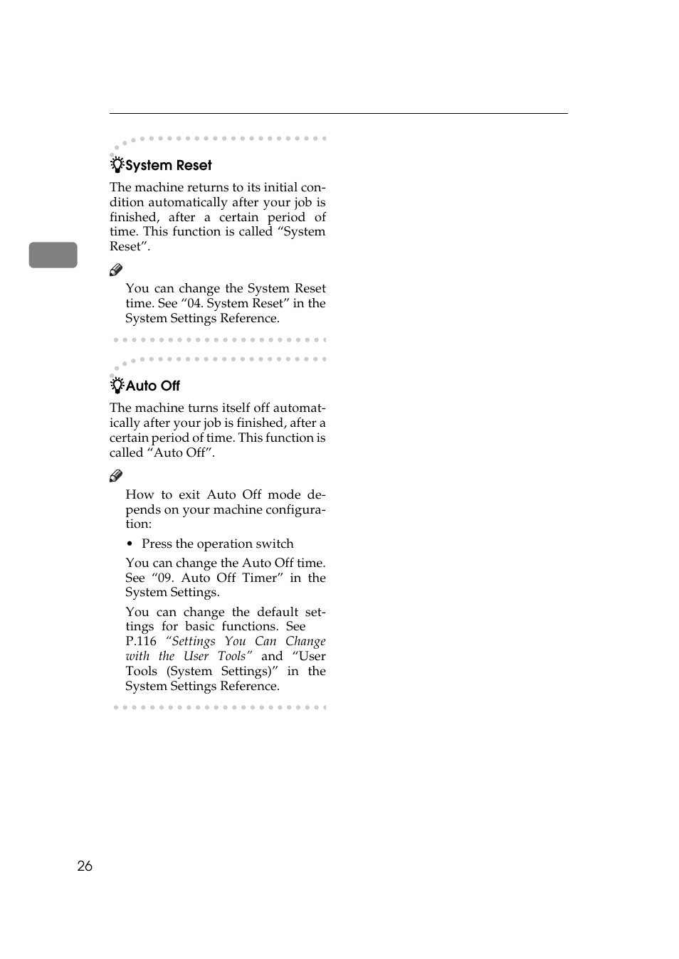 Ricoh 270 User Manual | Page 38 / 160