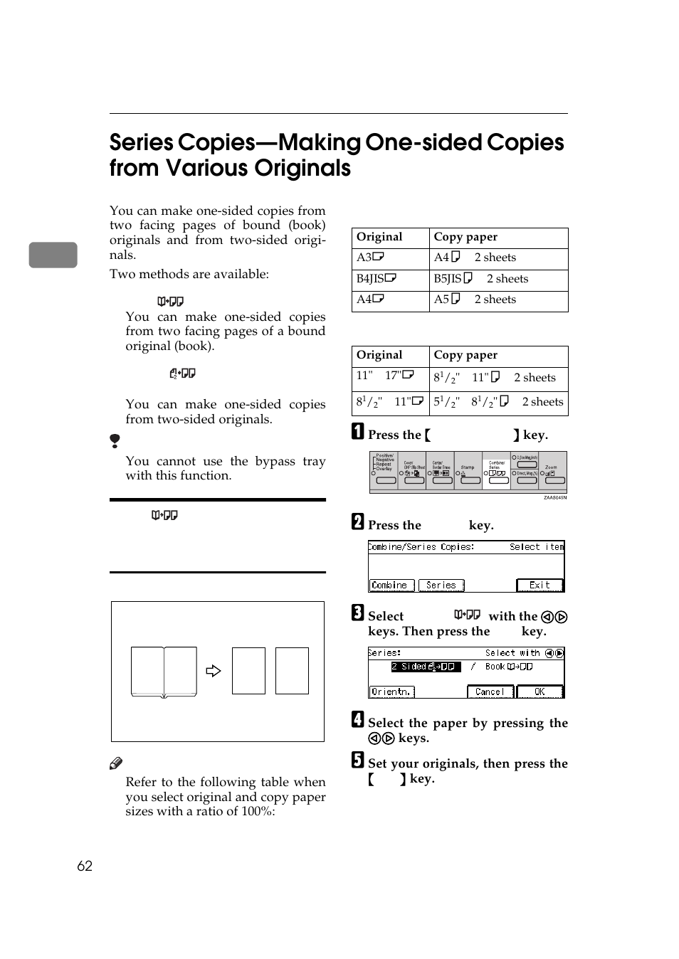 Original (book), Es. see | Ricoh 270 User Manual | Page 74 / 160