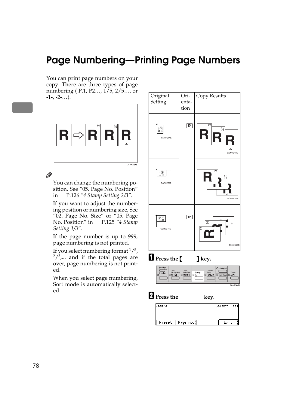 2page numbering—printing page numbers | Ricoh 270 User Manual | Page 90 / 160