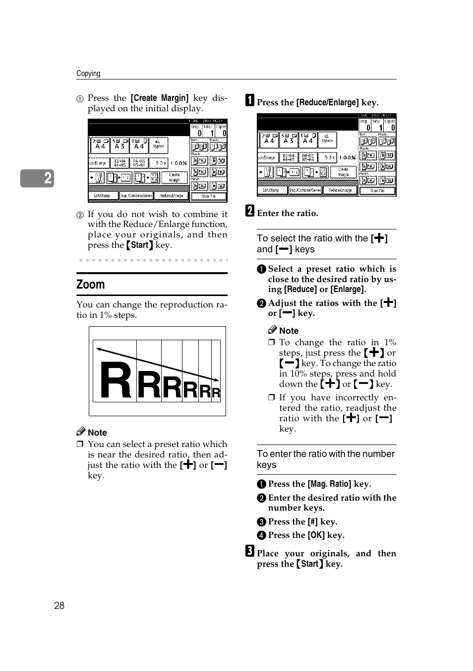 Zoom | Ricoh IS 2075 User Manual | Page 40 / 142