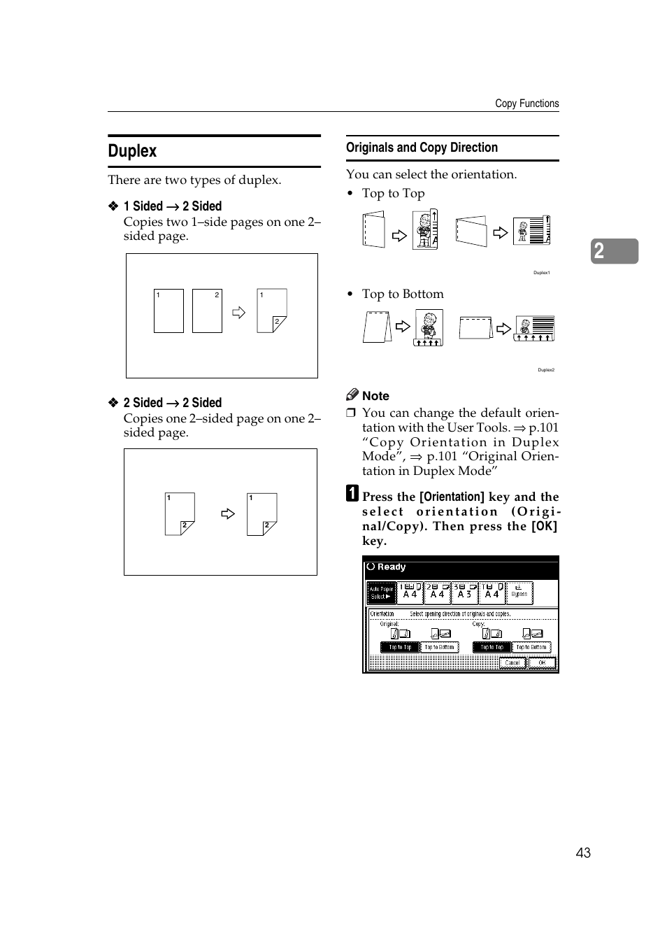 Duplex | Ricoh IS 2075 User Manual | Page 55 / 142