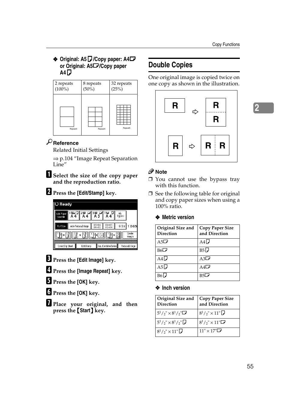 Double copies | Ricoh IS 2075 User Manual | Page 67 / 142