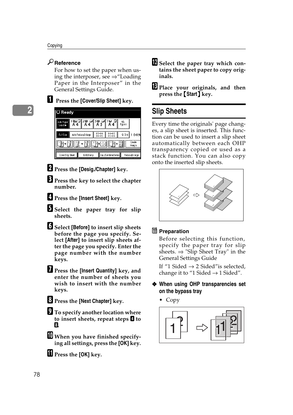 Slip sheets | Ricoh IS 2075 User Manual | Page 90 / 142