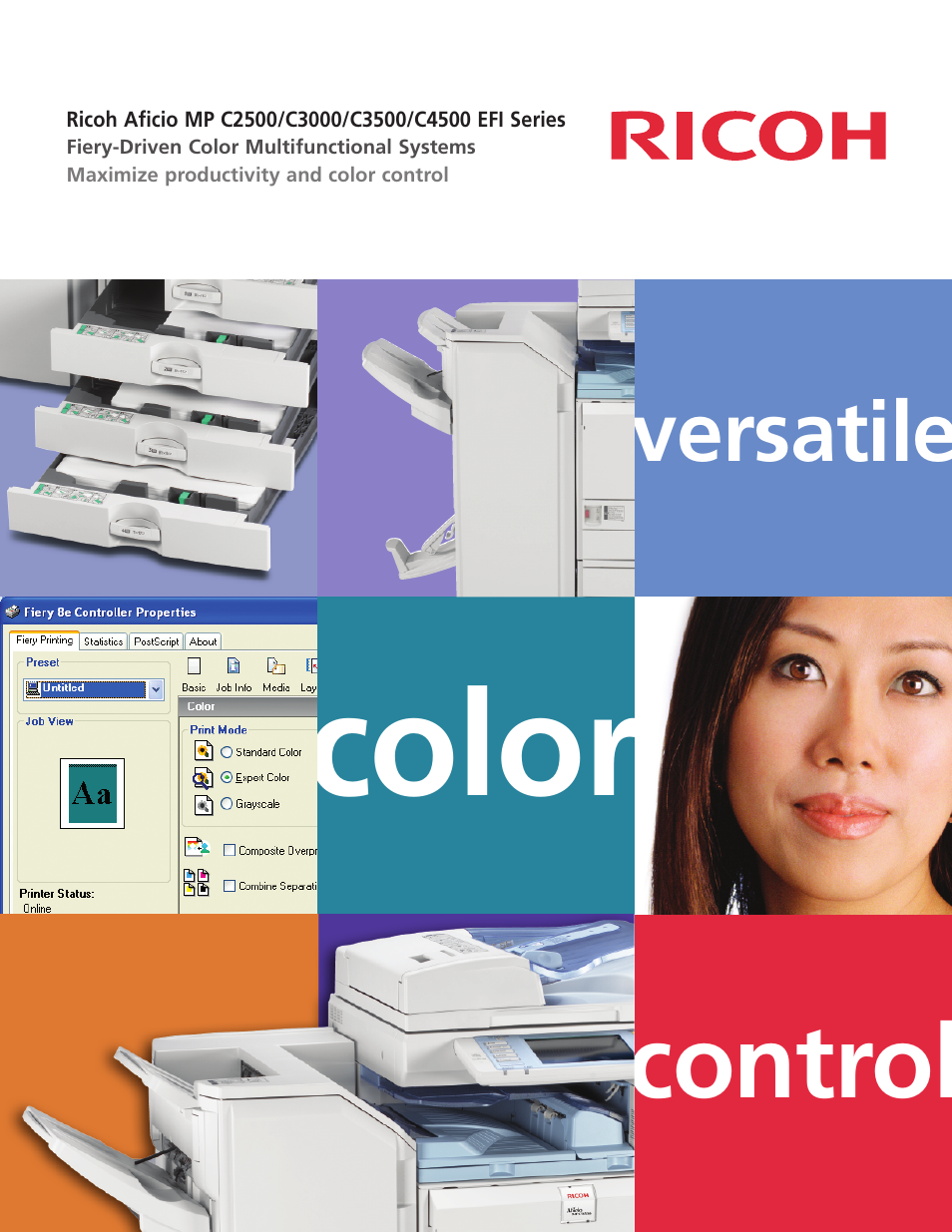 Ricoh Aficio MP C3000 Series User Manual | 2 pages