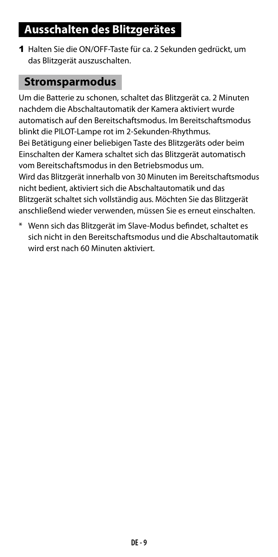 Ausschalten des blitzgerätes, Stromsparmodus | Ricoh GF-1 User Manual | Page 29 / 116