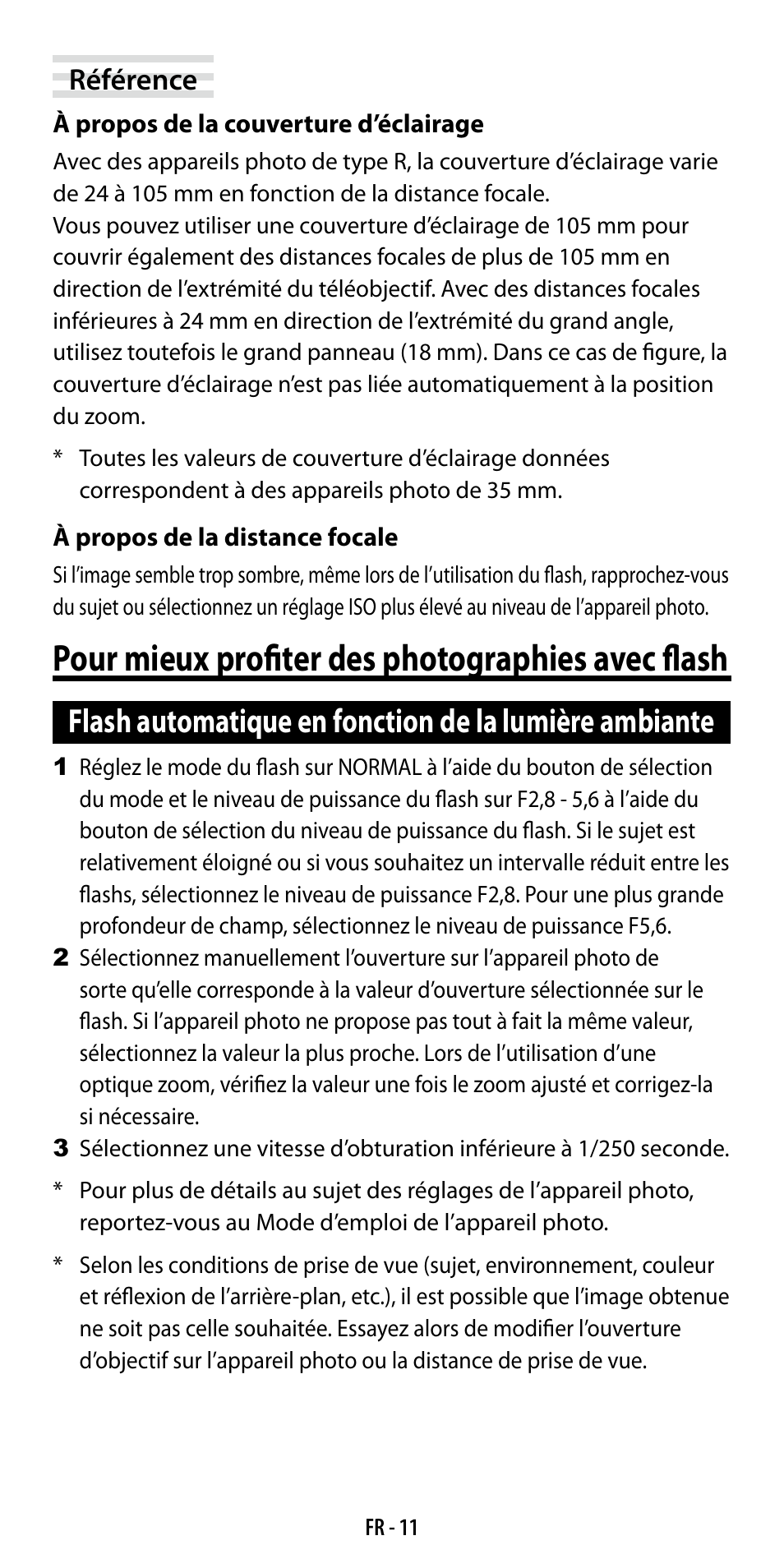 Pour mieux profiter des photographies avec flash | Ricoh GF-1 User Manual | Page 50 / 116