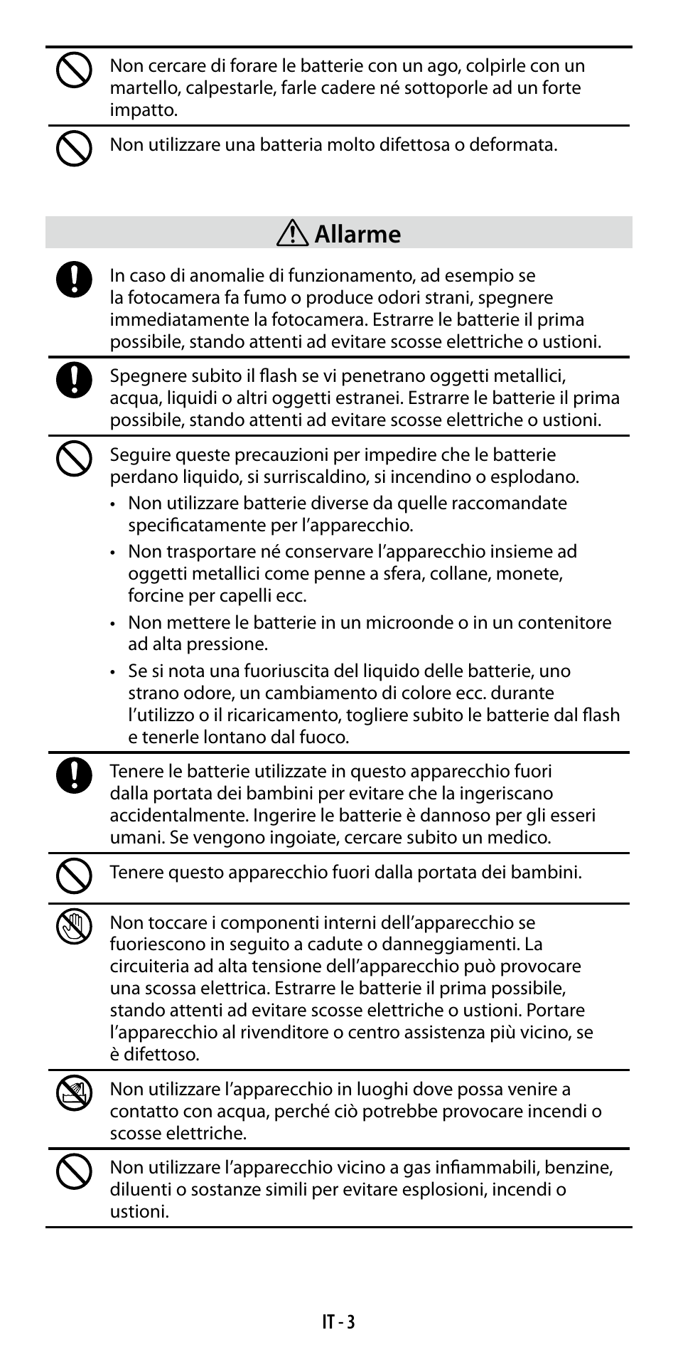 Allarme | Ricoh GF-1 User Manual | Page 80 / 116