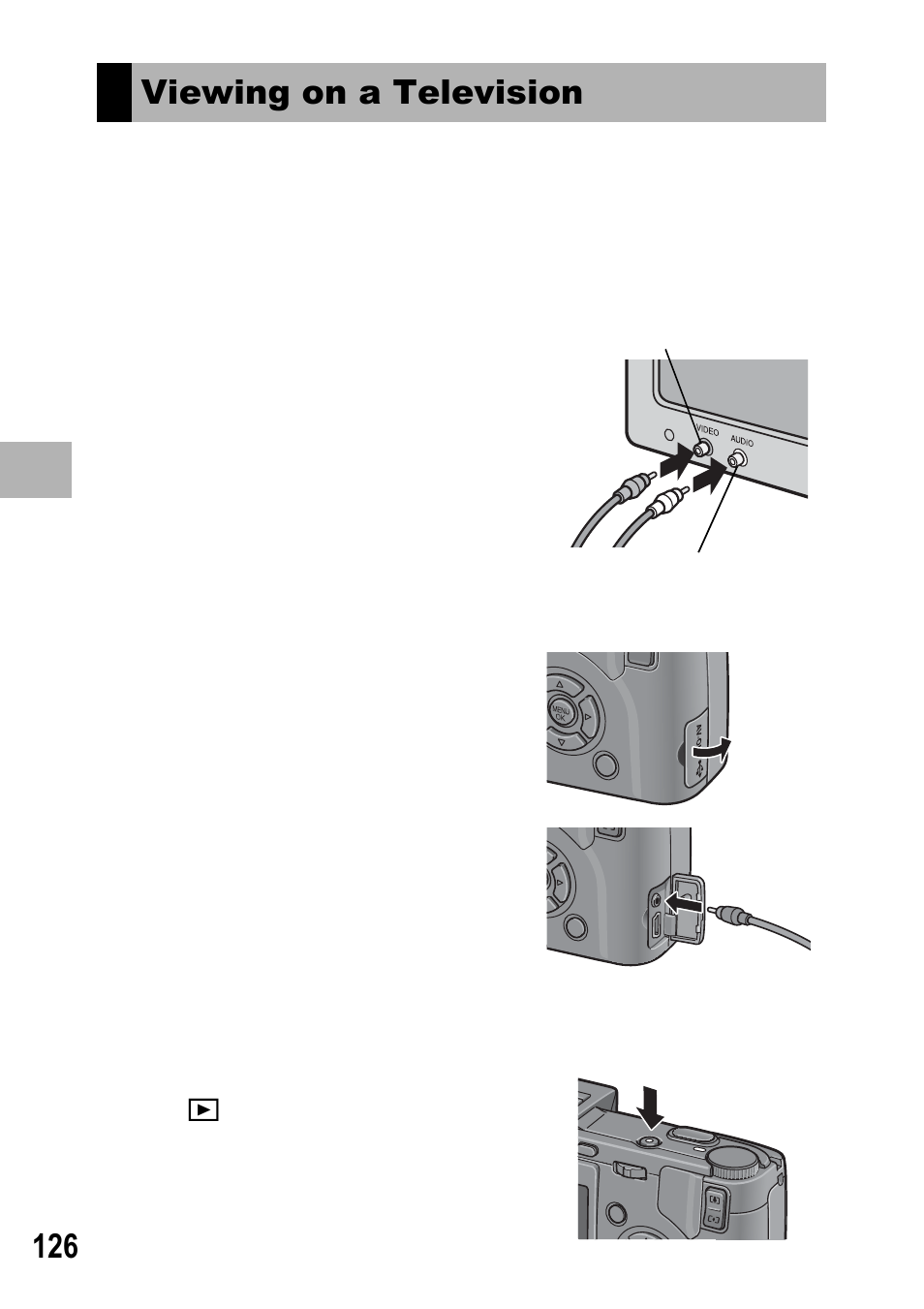 Viewing on a television | Ricoh GX100 VF User Manual | Page 128 / 218