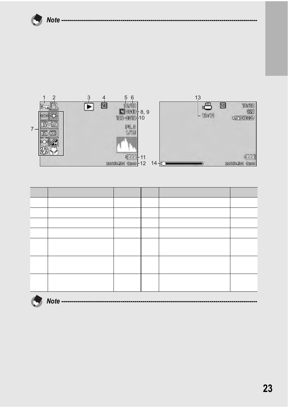Example of lcd monitor display during playback | Ricoh GX100 VF User Manual | Page 25 / 218