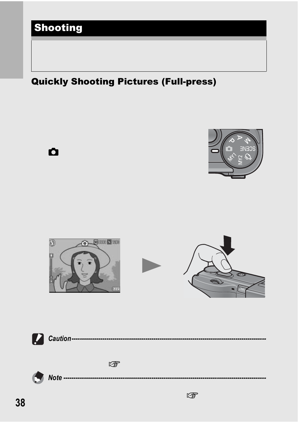 Shooting | Ricoh GX100 VF User Manual | Page 40 / 218
