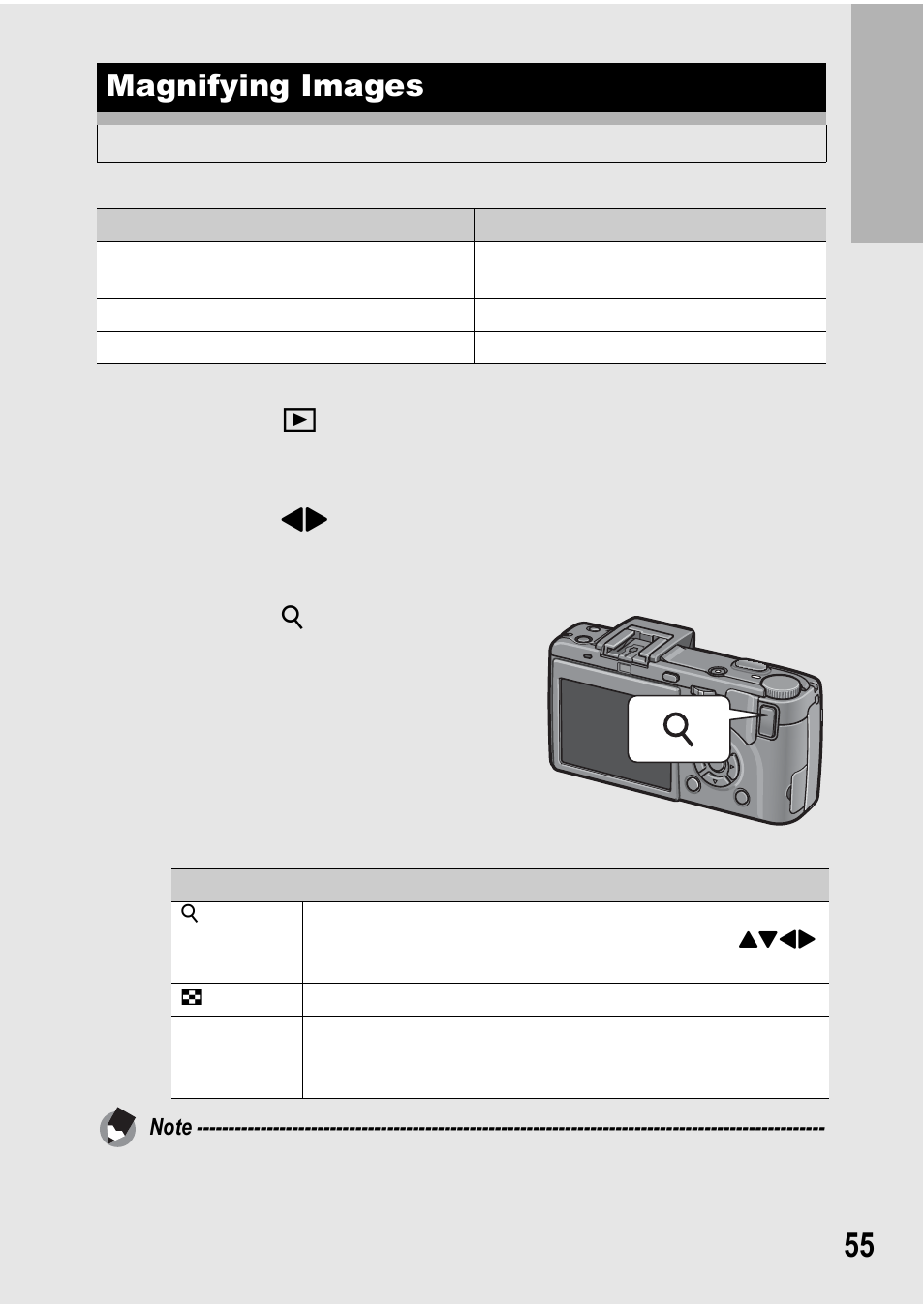 Magnifying images | Ricoh GX100 VF User Manual | Page 57 / 218