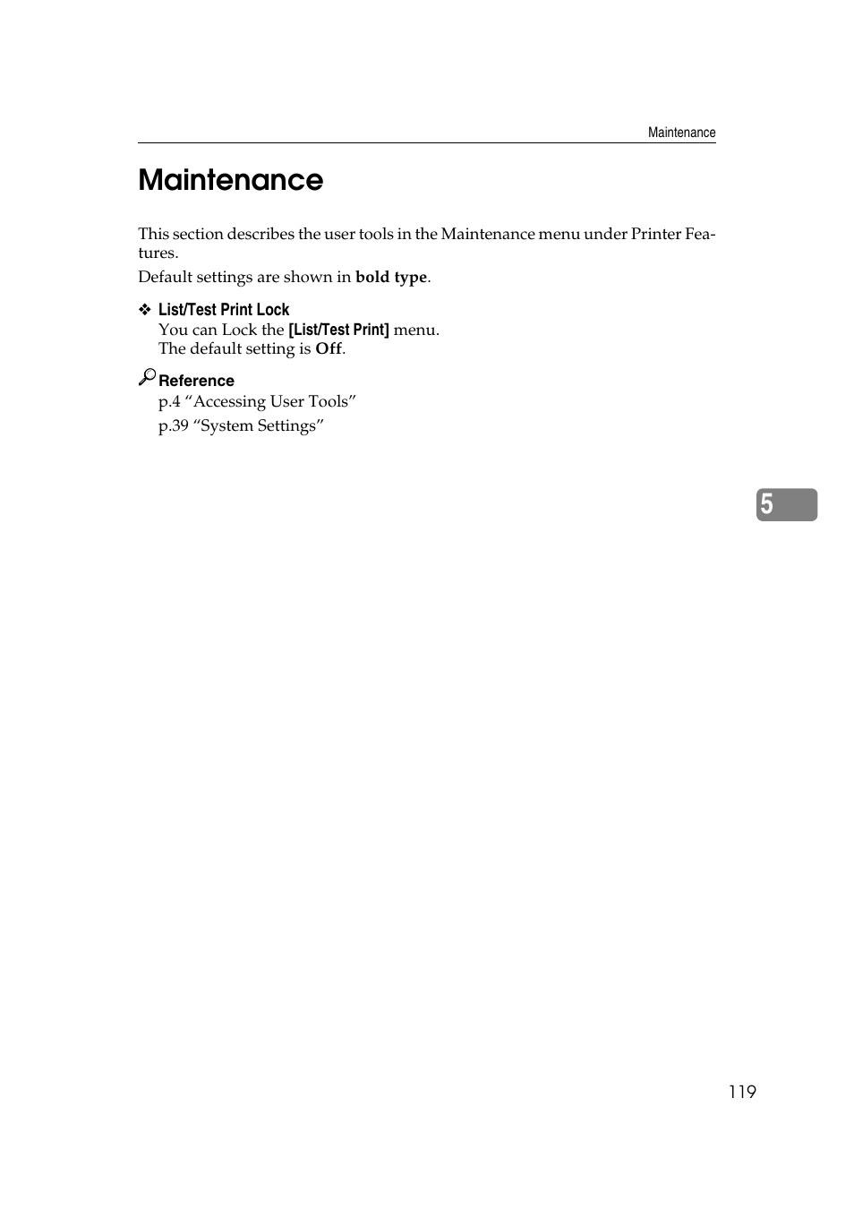 Maintenance, 5maintenance | Ricoh Aficio MP 161SPF User Manual | Page 127 / 304
