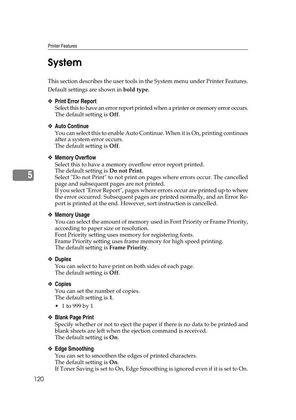 System, 5system | Ricoh Aficio MP 161SPF User Manual | Page 128 / 304