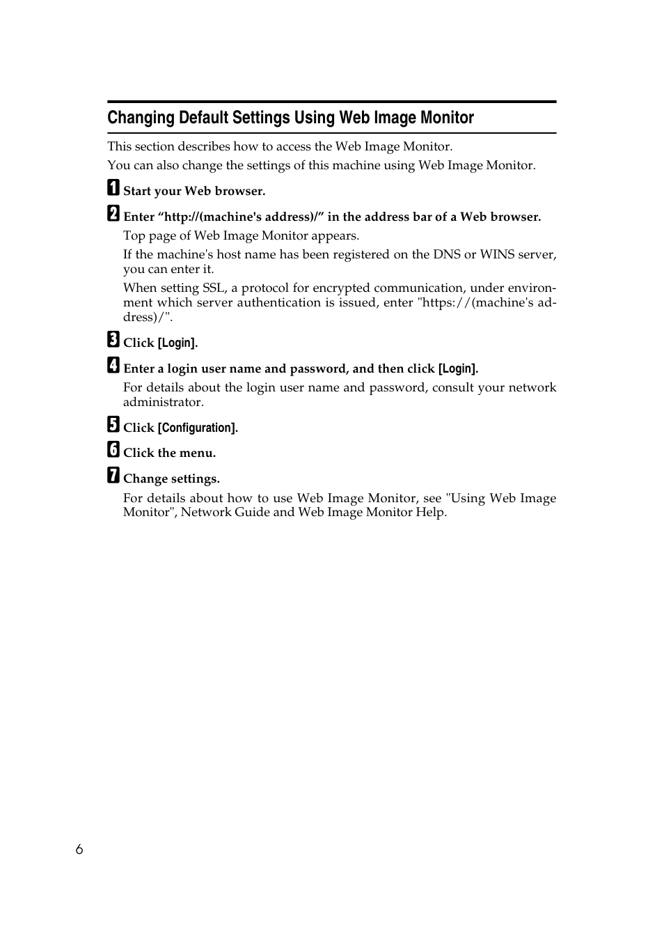 Changing default settings using web image monitor | Ricoh Aficio MP 161SPF User Manual | Page 14 / 304