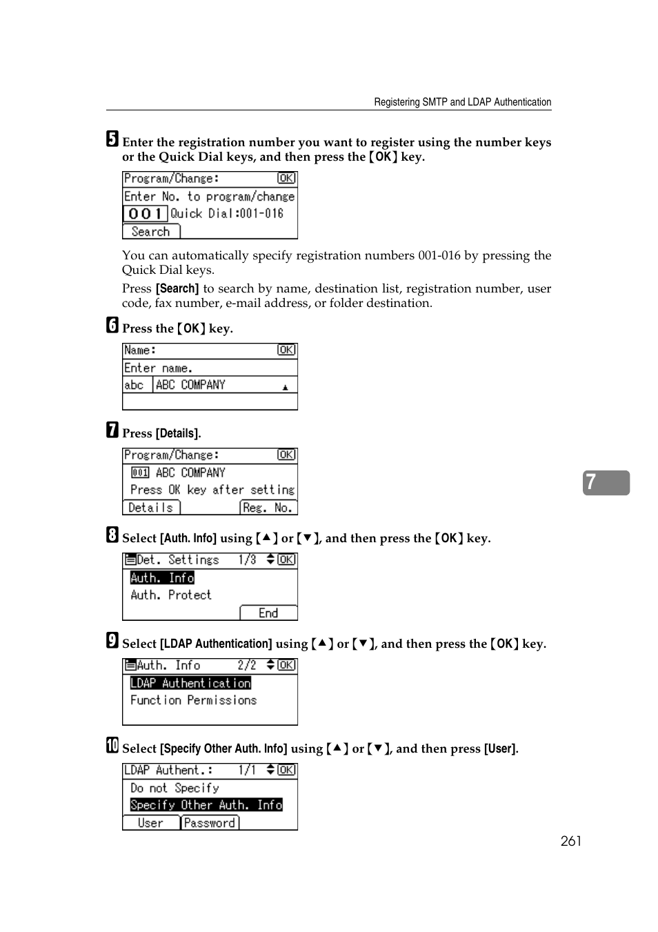 Ricoh Aficio MP 161SPF User Manual | Page 269 / 304