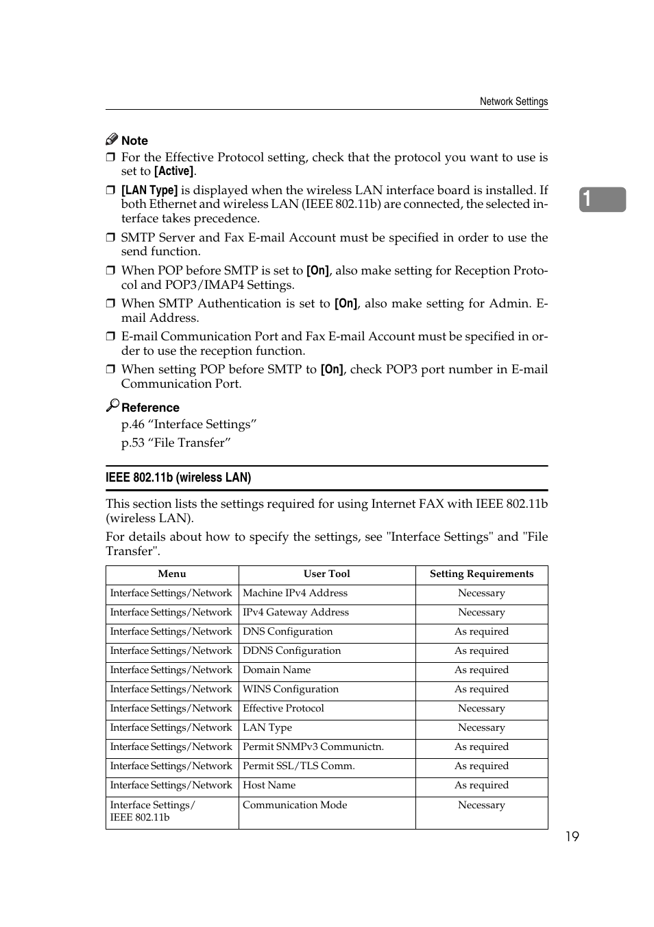Ieee 802.11b (wireless lan) | Ricoh Aficio MP 161SPF User Manual | Page 27 / 304