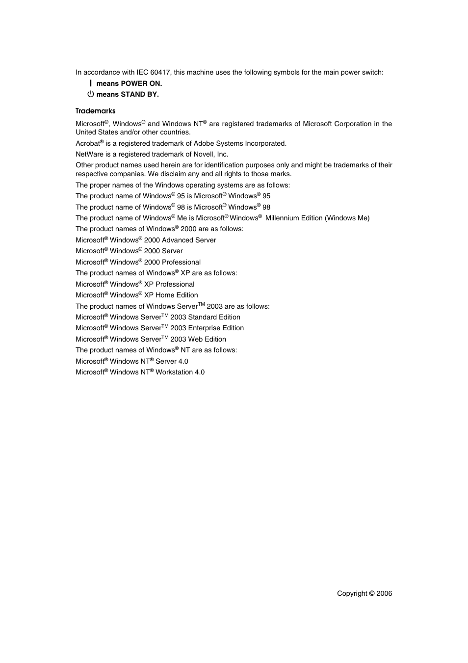 Trademarks | Ricoh Aficio MP 161SPF User Manual | Page 303 / 304