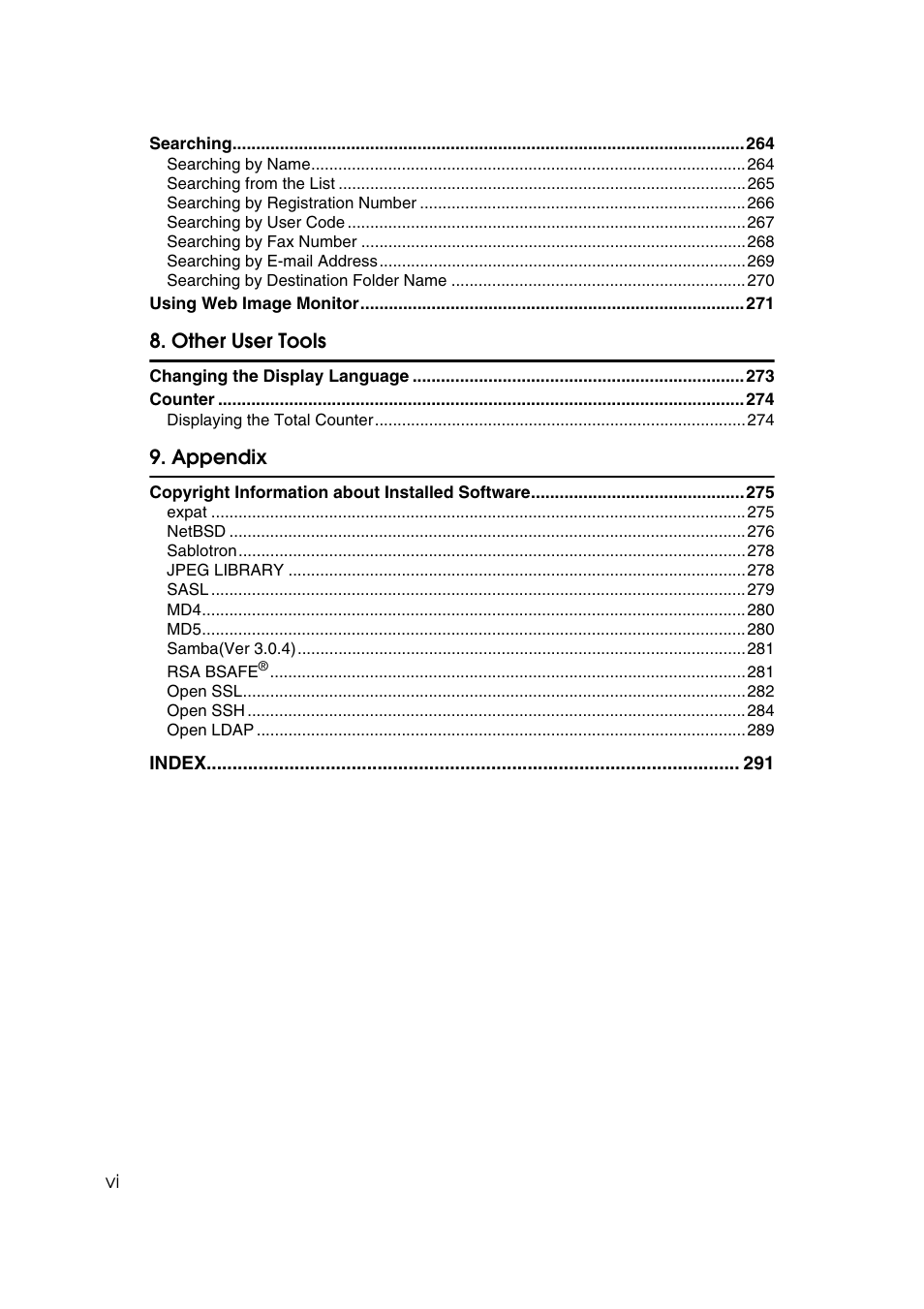 Ricoh Aficio MP 161SPF User Manual | Page 8 / 304