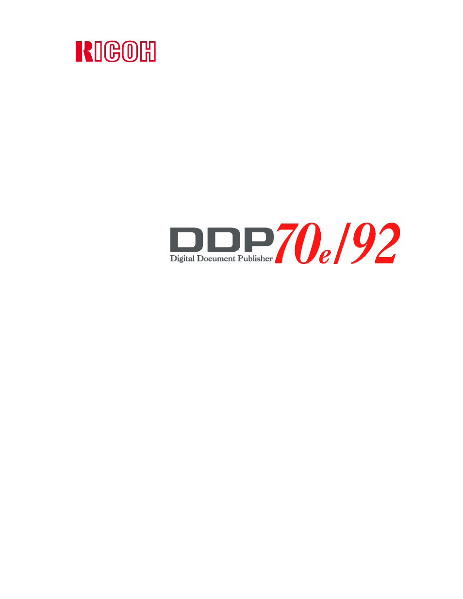 Ricoh DDP 70e User Manual | 166 pages