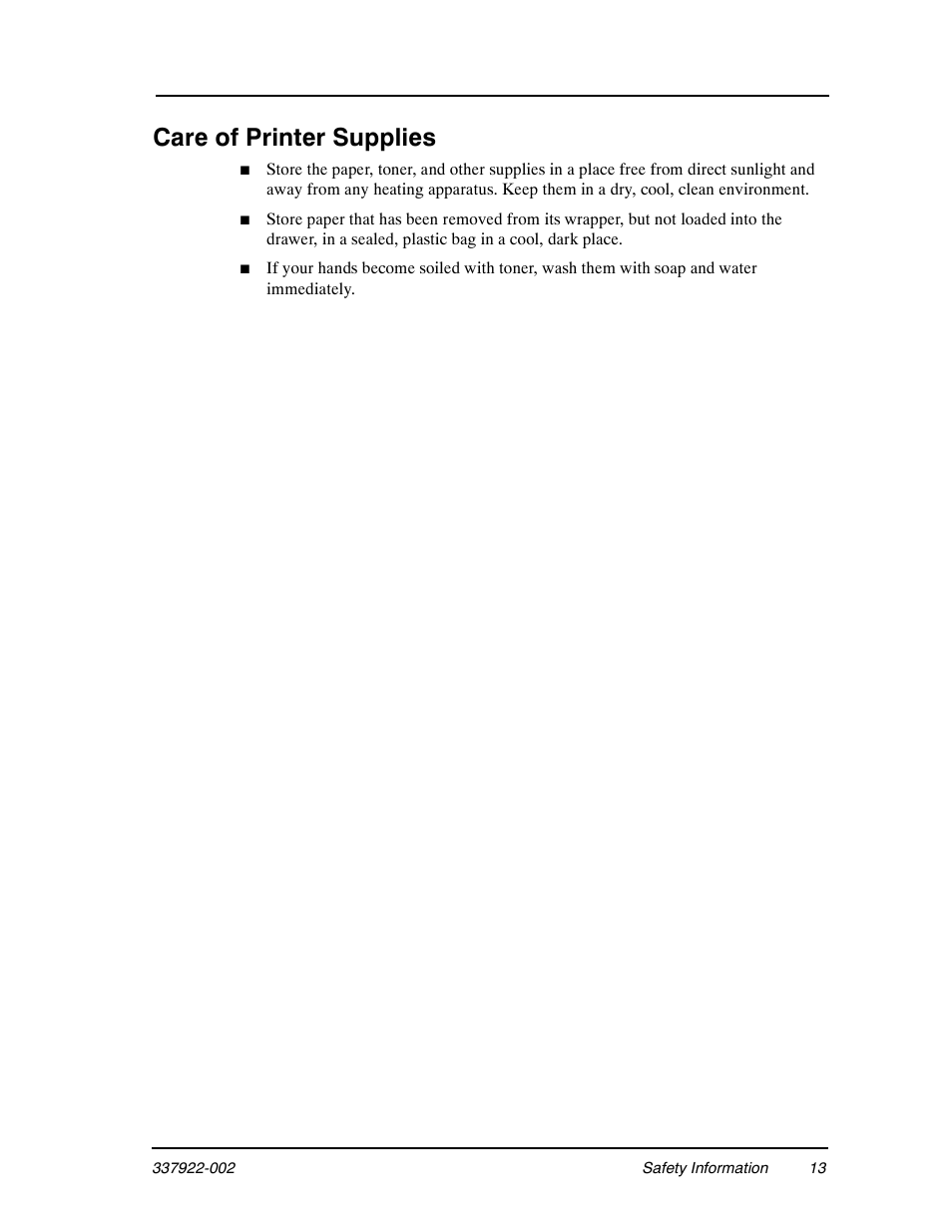 Care of printer supplies | Ricoh DDP 70e User Manual | Page 165 / 166