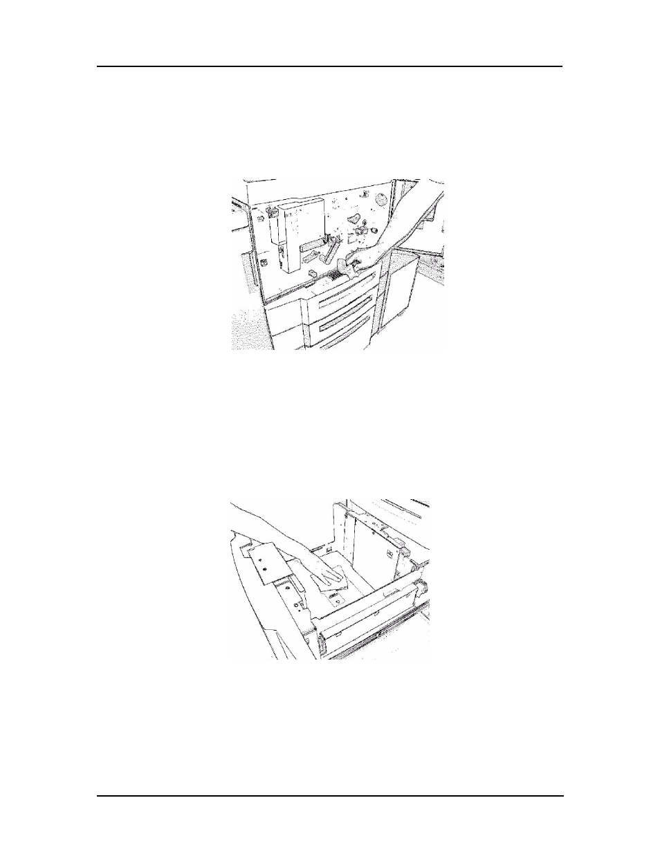Cleaning the inside of the printer, Cleaning trays 1, 2 and 3, the mbt, and hcf | Ricoh DDP 70e User Manual | Page 79 / 166
