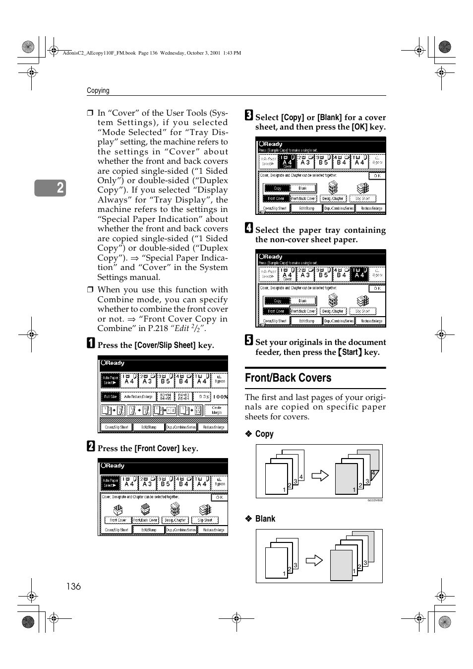 Front/back covers | Ricoh AFICIO 1035 User Manual | Page 150 / 264