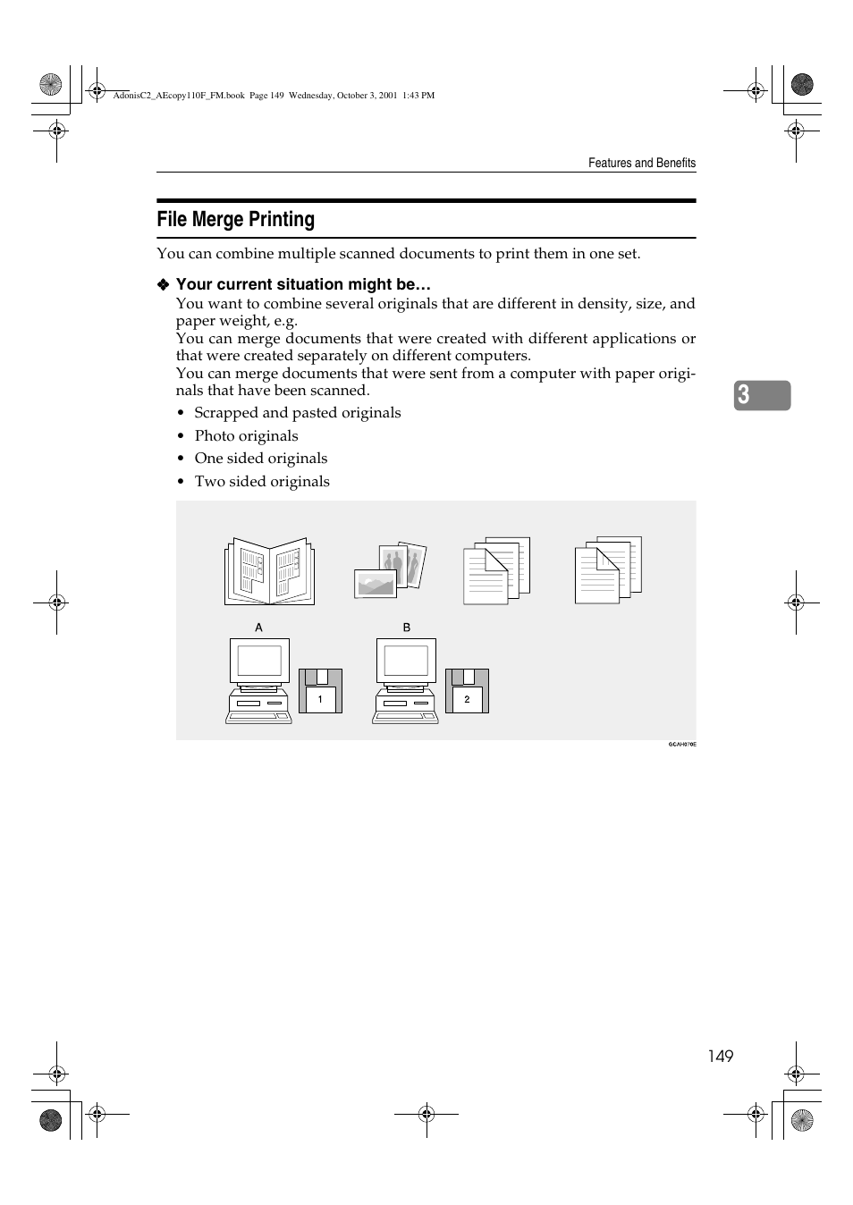 File merge printing | Ricoh AFICIO 1035 User Manual | Page 163 / 264