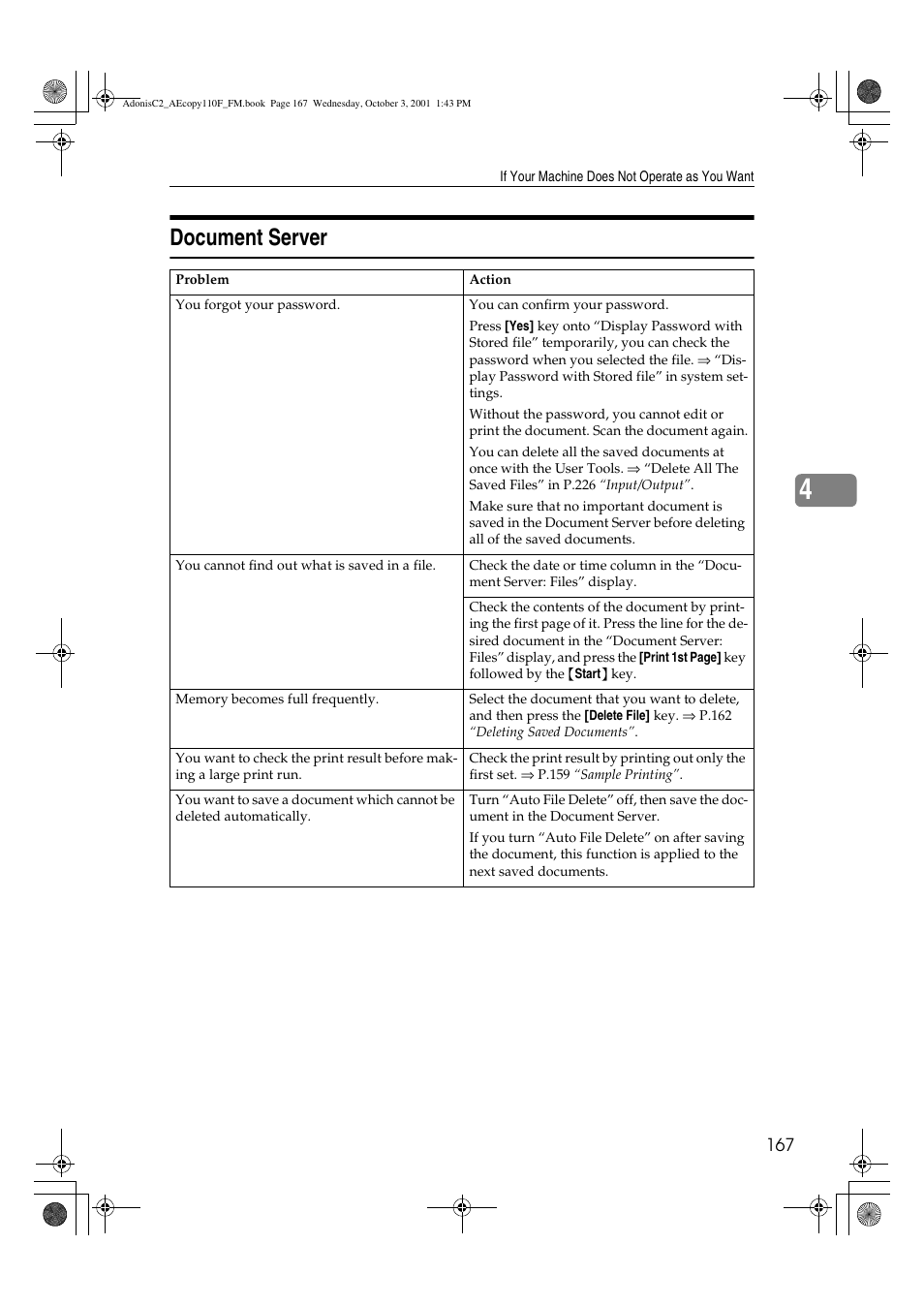 Document server | Ricoh AFICIO 1035 User Manual | Page 181 / 264