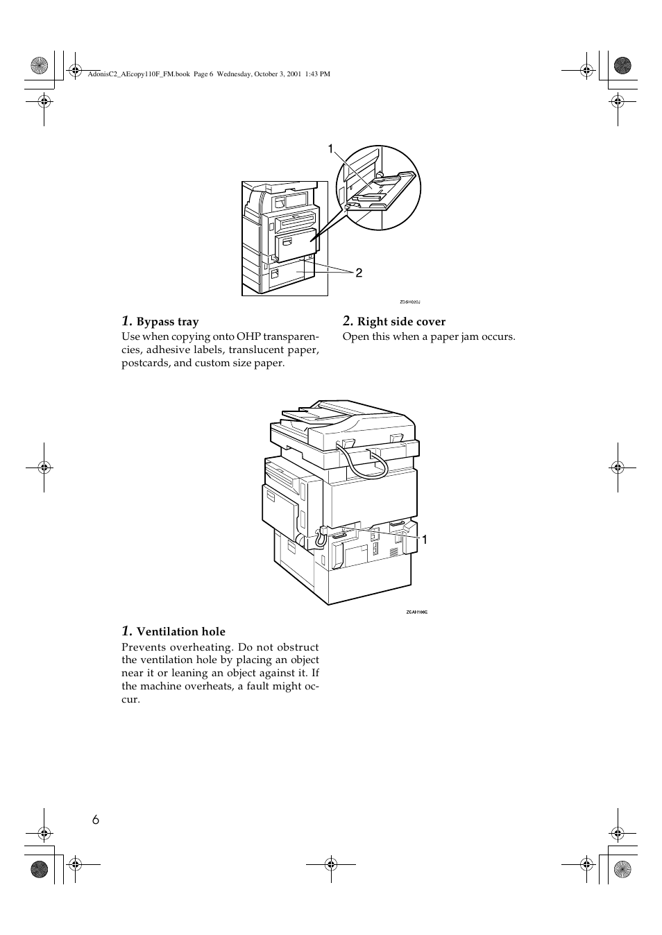 Ricoh AFICIO 1035 User Manual | Page 20 / 264