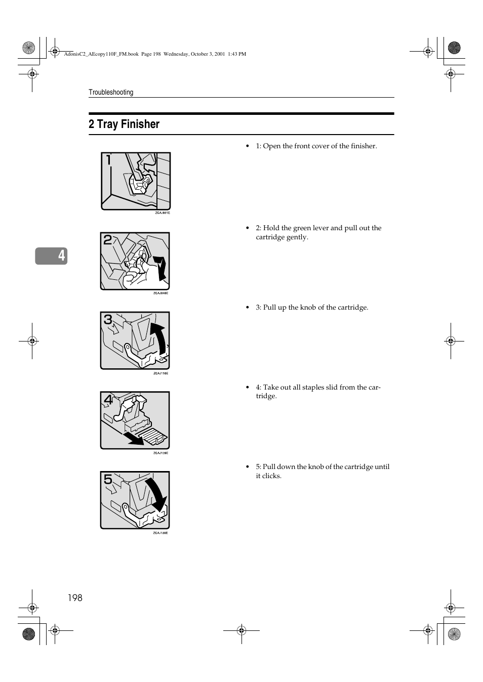 Tray finisher, 2 tray finisher | Ricoh AFICIO 1035 User Manual | Page 212 / 264