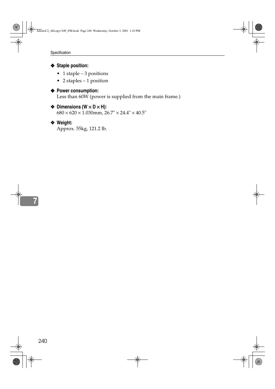 Ricoh AFICIO 1035 User Manual | Page 254 / 264