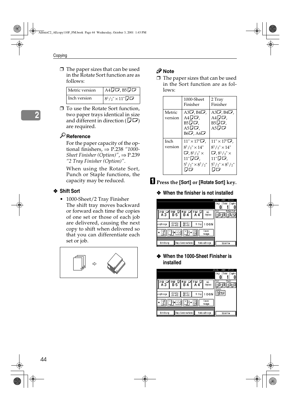 Ricoh AFICIO 1035 User Manual | Page 58 / 264