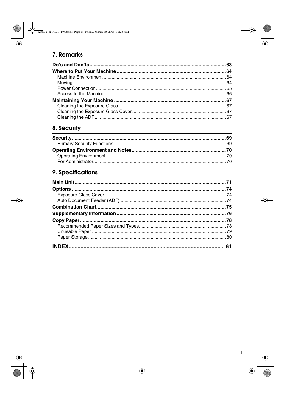 Ricoh Aficio IS 2315 User Manual | Page 5 / 92