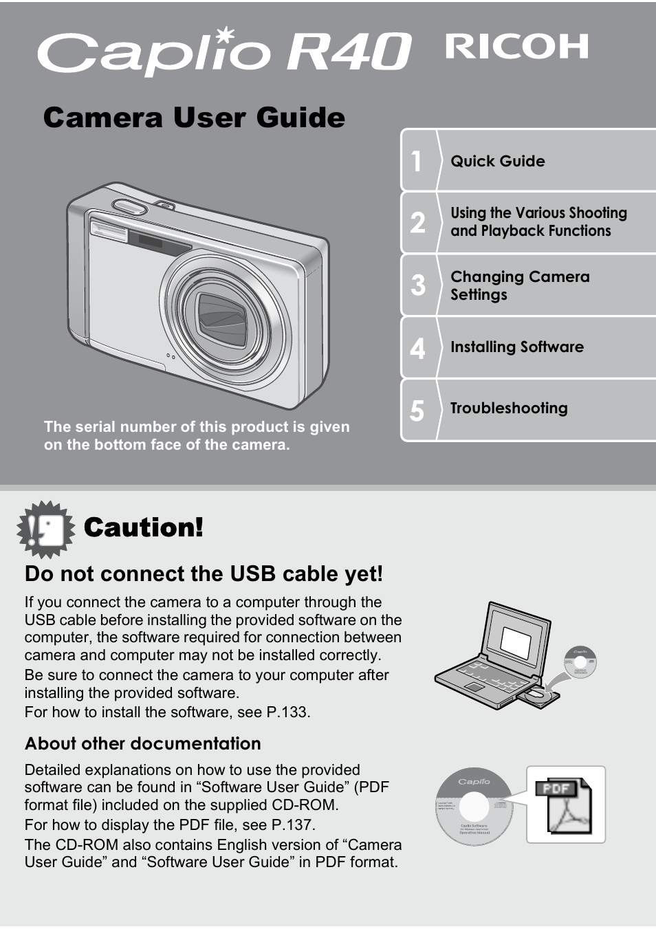 Ricoh Caplio R40 User Manual | 185 pages