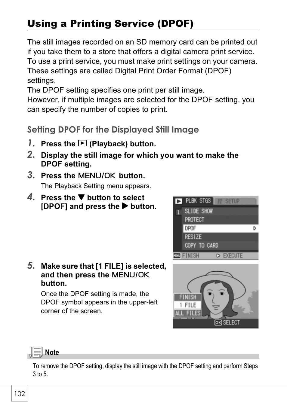 Using a printing service (dpof) | Ricoh Caplio R40 User Manual | Page 104 / 185