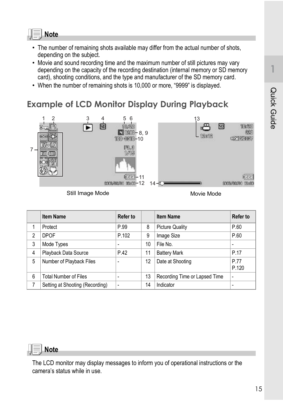 Example of lcd monitor display during playback | Ricoh Caplio R40 User Manual | Page 17 / 185