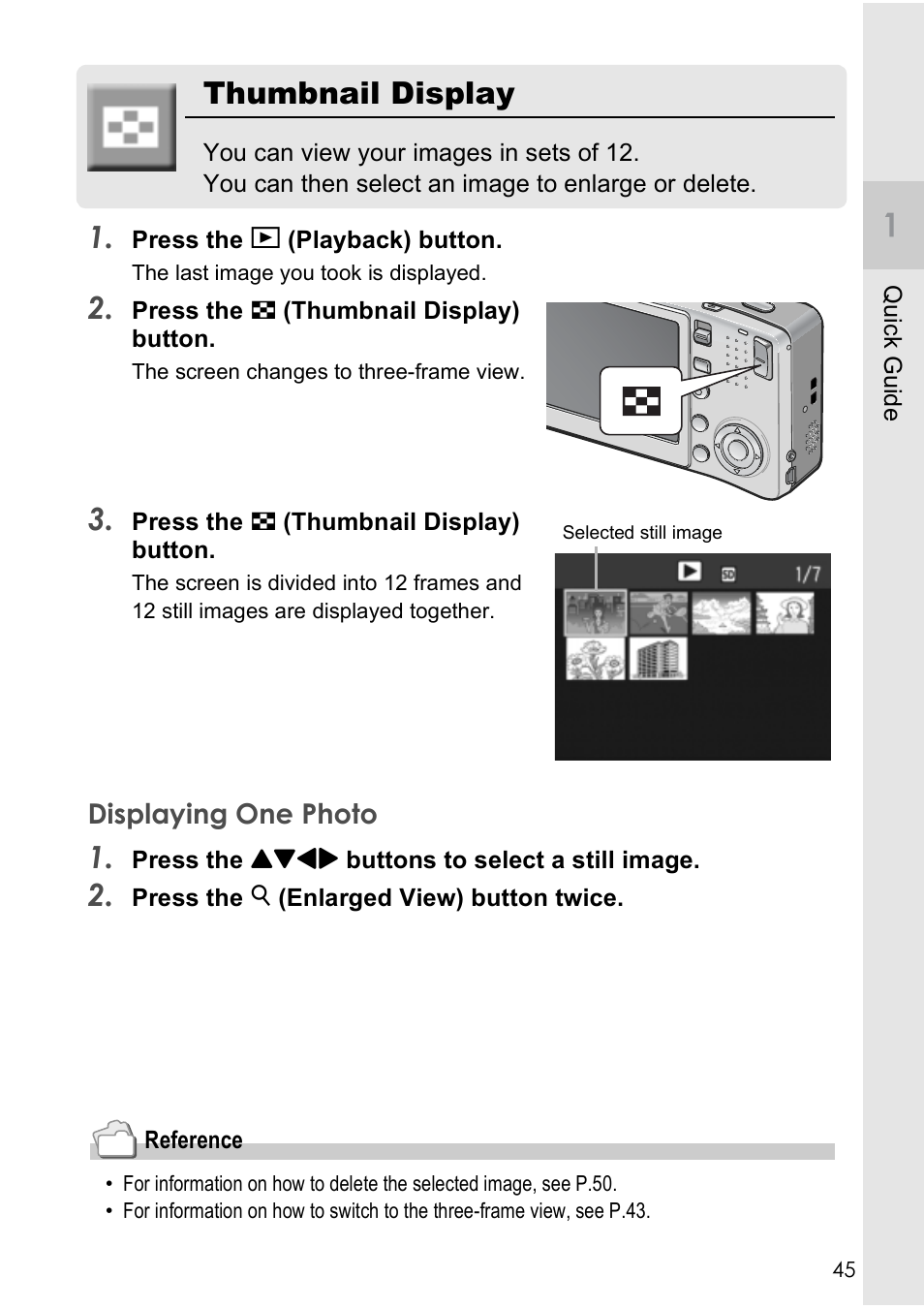 Thumbnail display | Ricoh Caplio R40 User Manual | Page 47 / 185