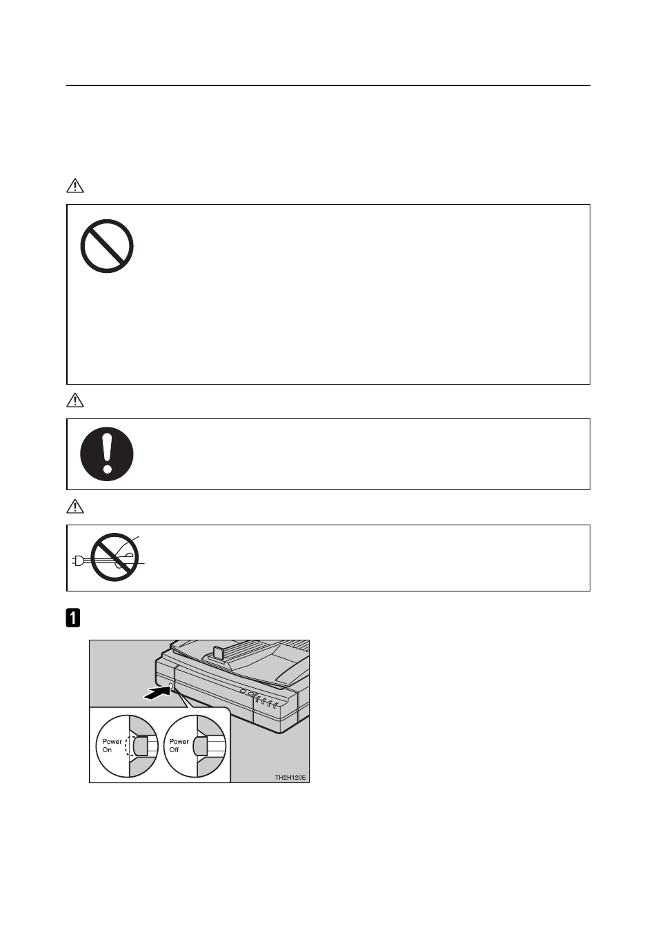Connecting the power cable, Aaa aa | Ricoh G410 User Manual | Page 24 / 71