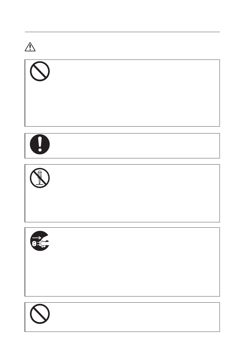 Warnings | Ricoh G410 User Manual | Page 3 / 71