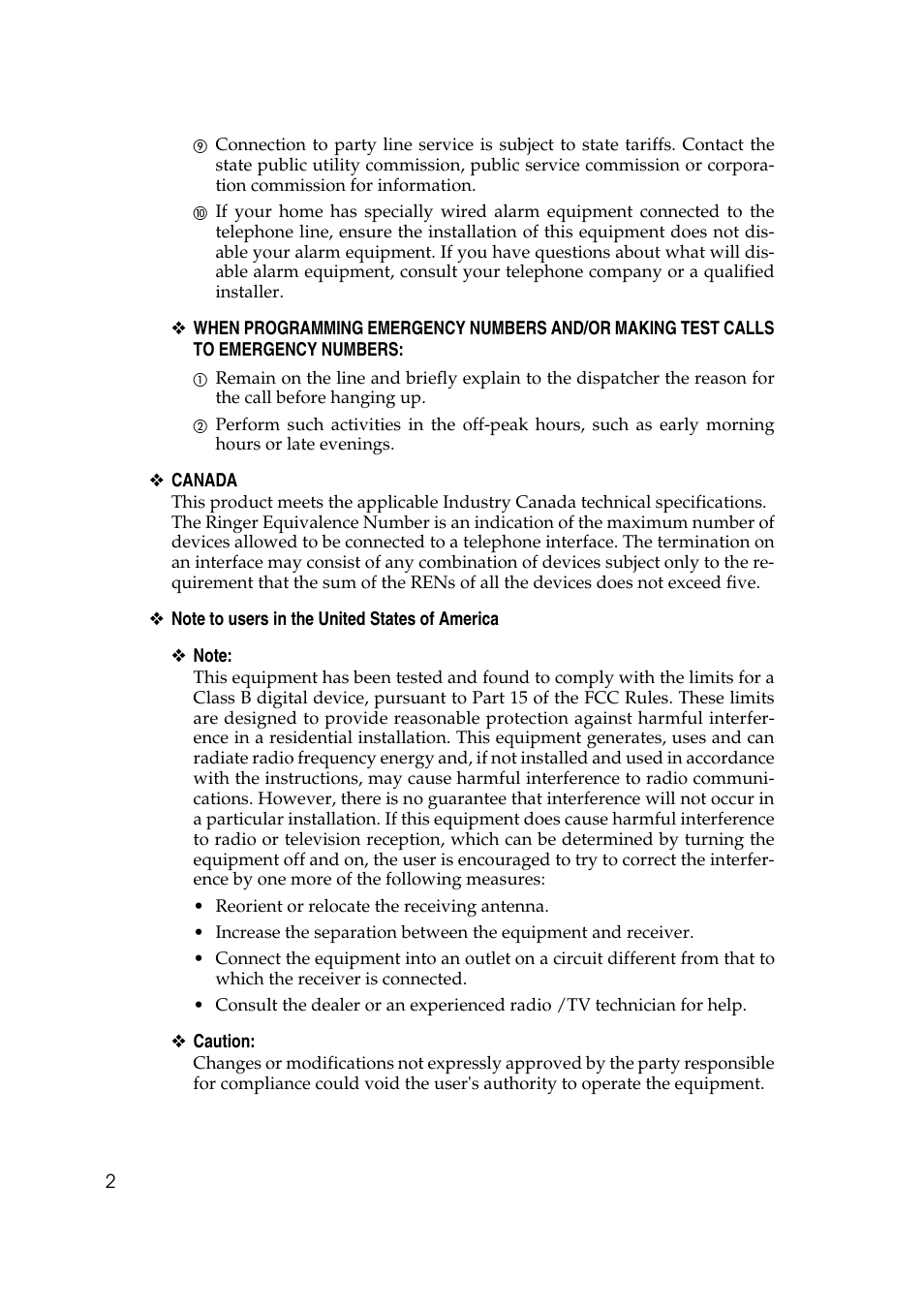 Ricoh 2000 User Manual | Page 12 / 204