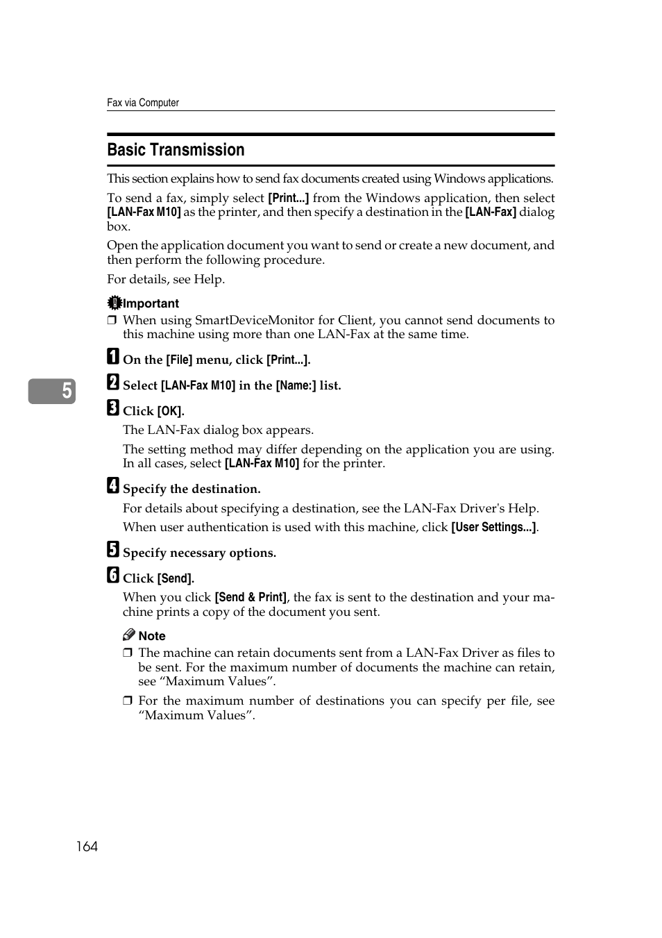Basic transmission | Ricoh 2000 User Manual | Page 174 / 204