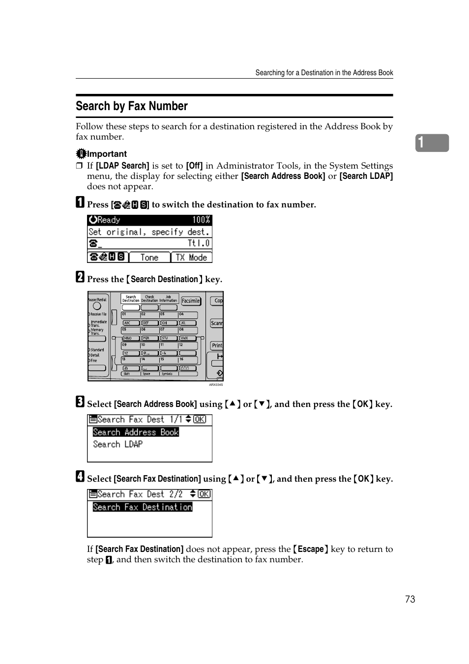 Search by fax number | Ricoh 2000 User Manual | Page 83 / 204
