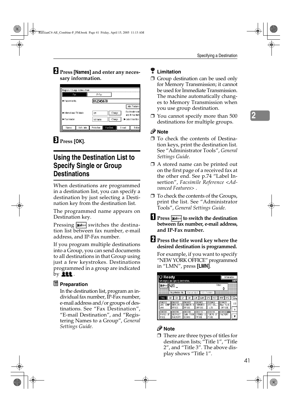 Ricoh 3030 User Manual | Page 49 / 116