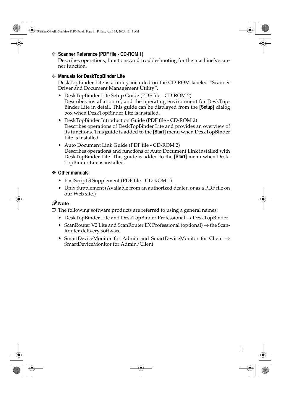 Ricoh 3030 User Manual | Page 5 / 116