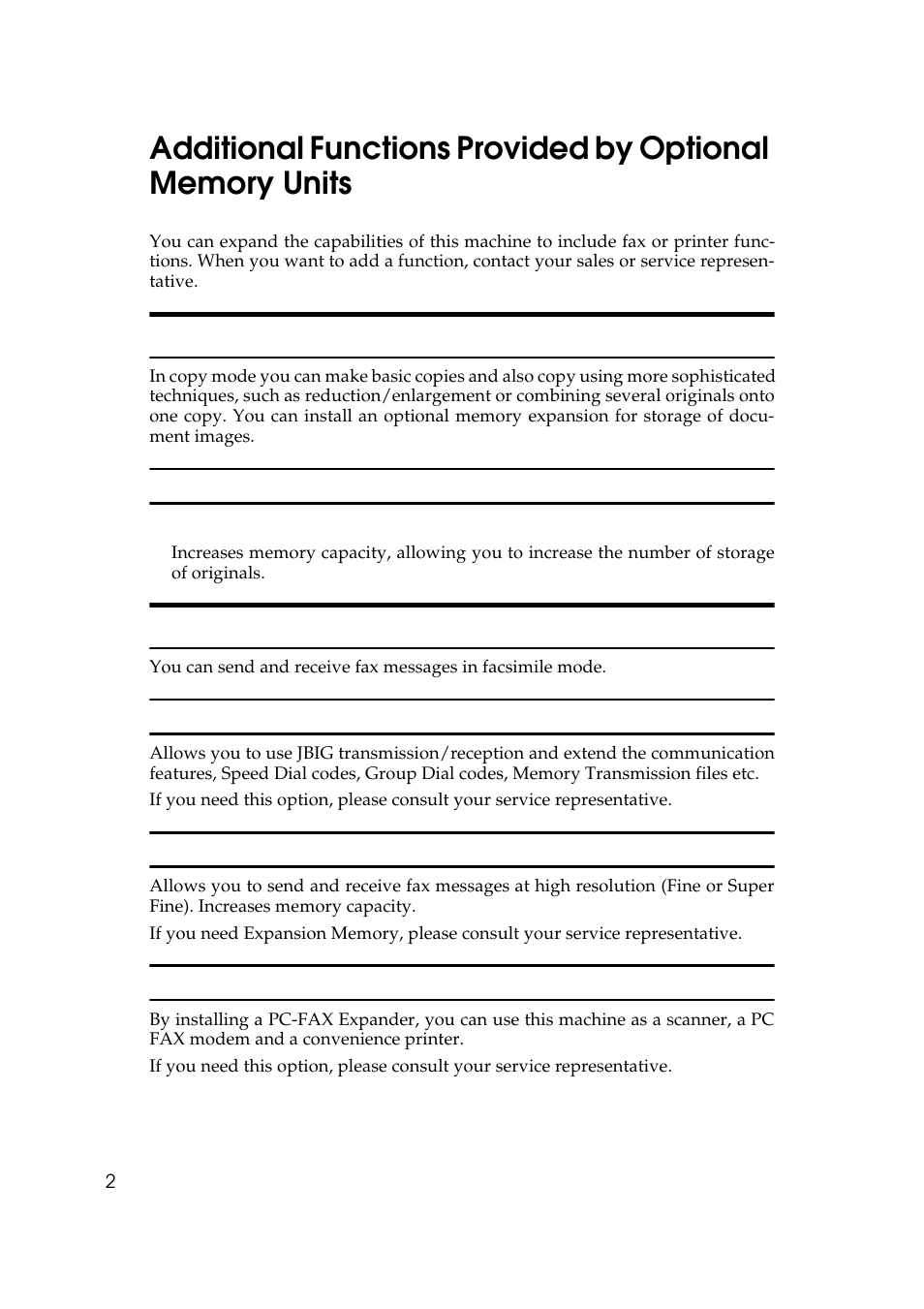 Copy mode facsimile mode (option), Copy mode, Facsimile mode (option) | Ricoh Aficio Copy Machine 180 User Manual | Page 125 / 595