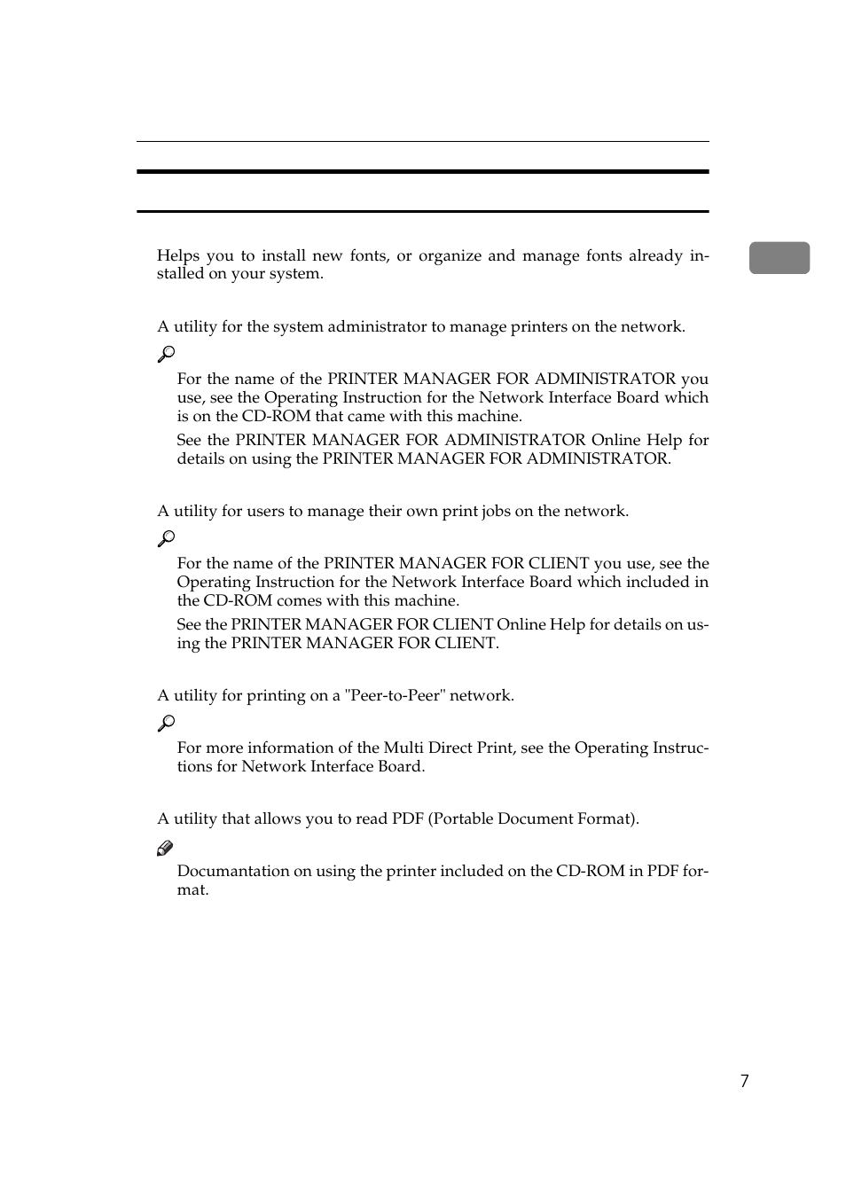 Software and utilities included on the cd-rom | Ricoh Aficio Copy Machine 180 User Manual | Page 162 / 595