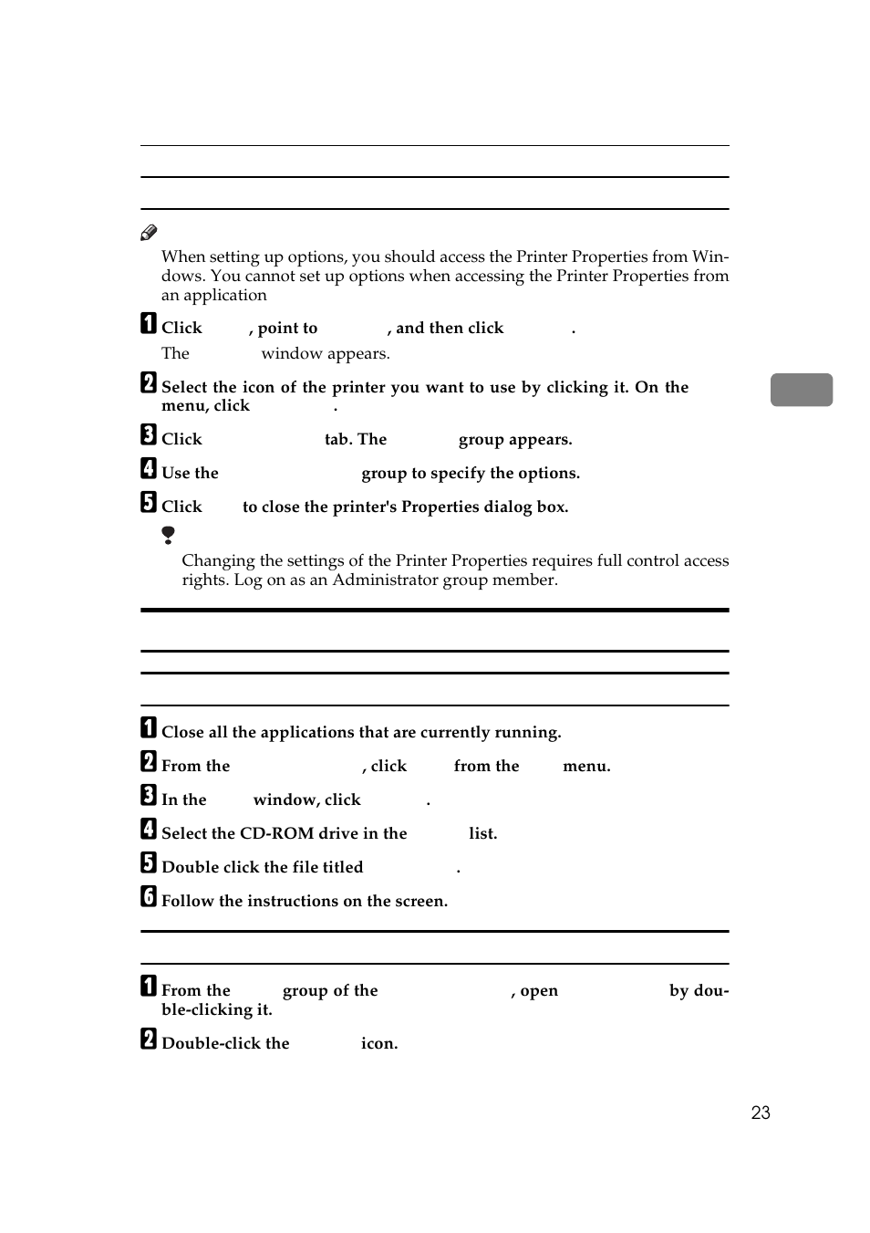 Setting up options, Installing the printer driver | Ricoh Aficio Copy Machine 180 User Manual | Page 178 / 595