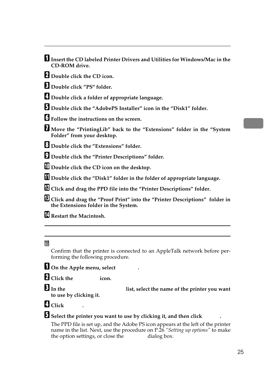 Setting up the ppd file | Ricoh Aficio Copy Machine 180 User Manual | Page 180 / 595