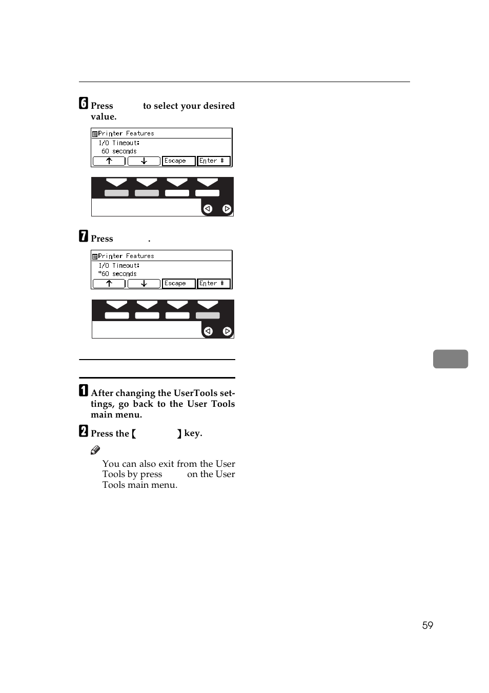 Exiting from user tools | Ricoh Aficio Copy Machine 180 User Manual | Page 214 / 595